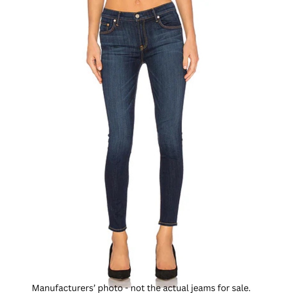 👖 GRLFRND Candice Cropped Straight Jeans Size 30 High Rise Medium Wash